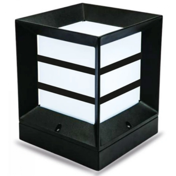 HOROZ PRİZMA-2 KARE KÜP IZGARALI ARMATÜR SİYAH