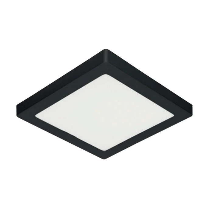 HOROZ Selena 24W Kare Led Armatür Plastik SİYAH 7000k IP20 218x218mm