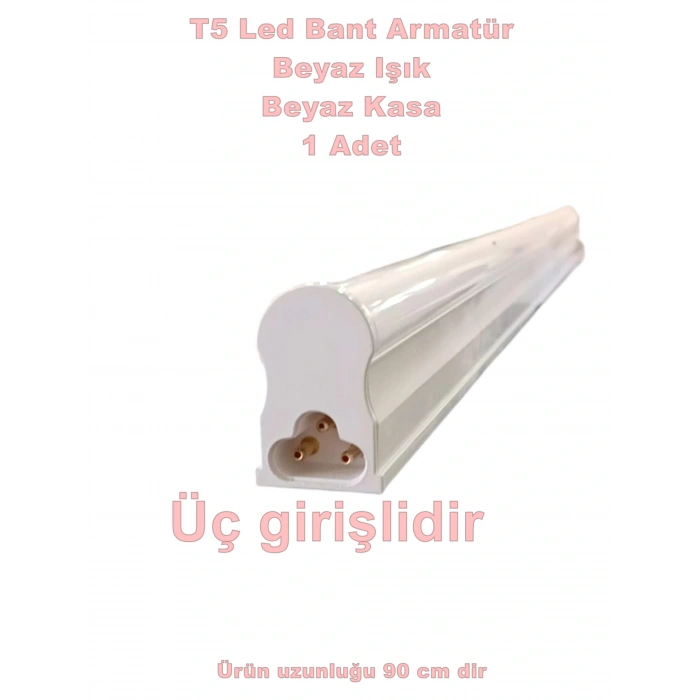 HOROZ Sigma 90cm 10W T5 Led Bant Armatür Anahtarlı 6400K BEYAZ