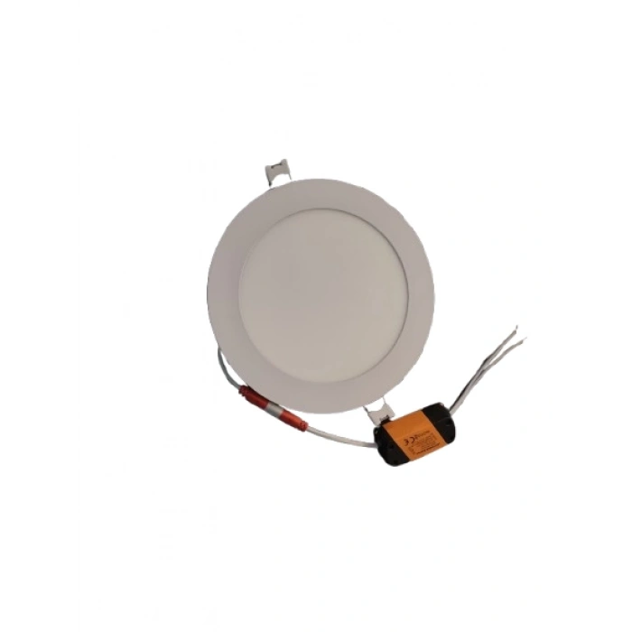 HOROZ Slim-12 12w BEYAZ Yuvarlak Led Panel Spot Beyaz Kasa 6400k Sıva Altı S.A. 220v IP20