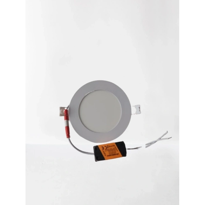 HOROZ Slim-6 6w BEYAZ Yuvarlak Led Panel Spot Beyaz Kasa 6400k Sıva Altı S.A. 220v IP20