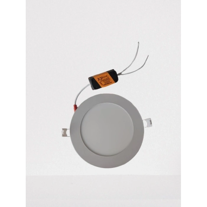 HOROZ Slim-9 9w BEYAZ Yuvarlak Led Panel Spot Beyaz Kasa 6400k Sıva Altı S.A. 220v IP20