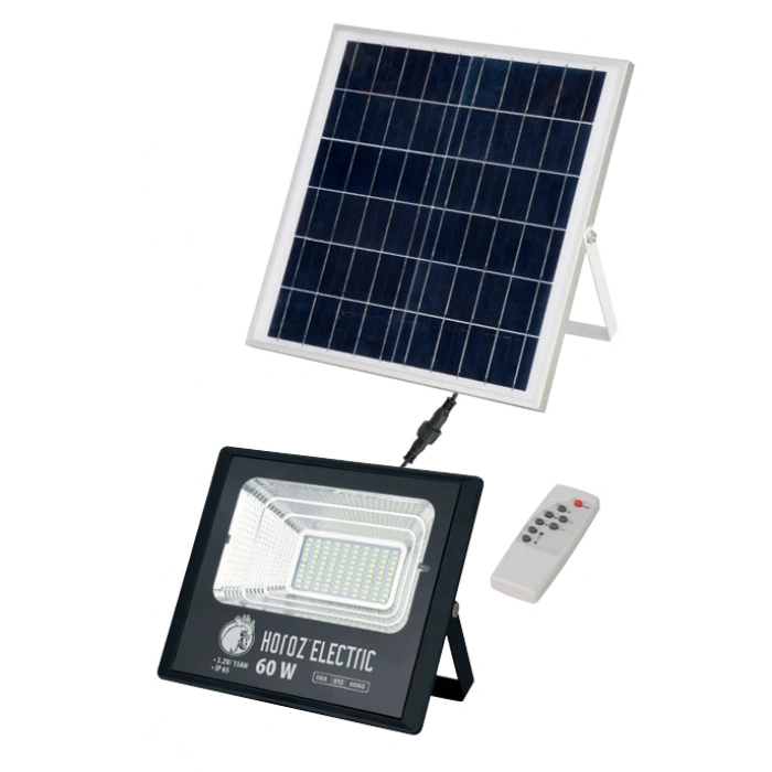 HOROZ Tiger 100W Solar Ledli Projektör 6400K Beyaz Işık