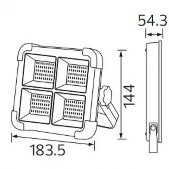 HOROZ Turbo 200W Taşınabilir Solar Şarjlı Led Prejektör 3000K-4000K-6400K Fonksiyonlu