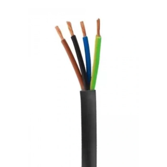 HÜNKA 4x1.5mm TTR Elektrik Kablosu SİYAH (Çok Telli Esnek Kablo)