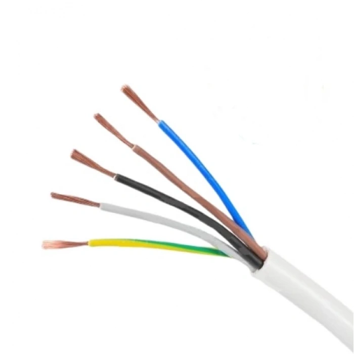 HÜNKA 5x1.5mm TTR Elektrik Kablosu BEYAZ (Çok Telli Esnek Kablo)