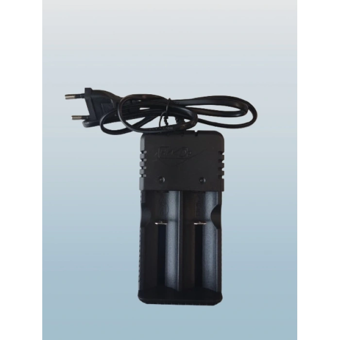 İkili 2li 26650-18650-16340 3.7V Li-On Pil Şarj Aleti Kablolu 220v Fişli Kablolu