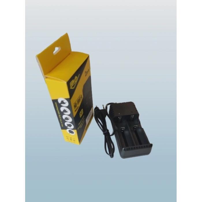 İkili 2li 26650-18650-16340 3.7V Li-On Pil Şarj Aleti Kablolu 220v Fişli Kablolu