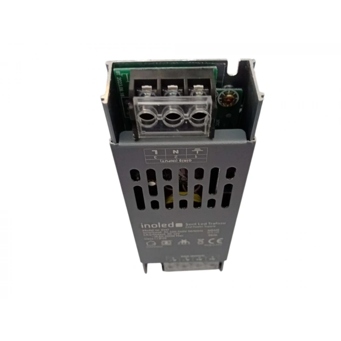 İNOLED Süper Slim 12v 16.6A Dc Şerit Led Trafosu 200w IP20 (12 Volt 16 Amper 16mt ye Kadar Kullanım İçin Uygundur)