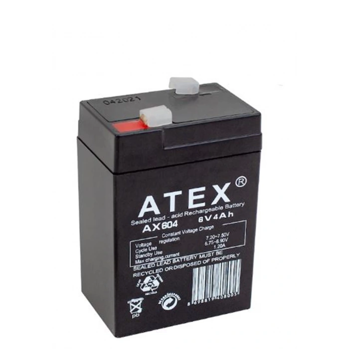 GENEL 6v 4A Kuru Bakımsız Akü Işıldak ve Fener - Terazi Aküsü