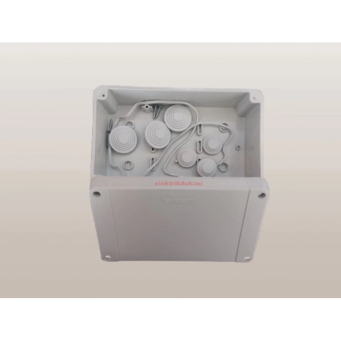 IŞILDAR 110x180x70 Termoplastik 10 Çıkışlı Buat Beyaz (ABS Vidalı Sıva Üstü Plastik Contalı Kapak)