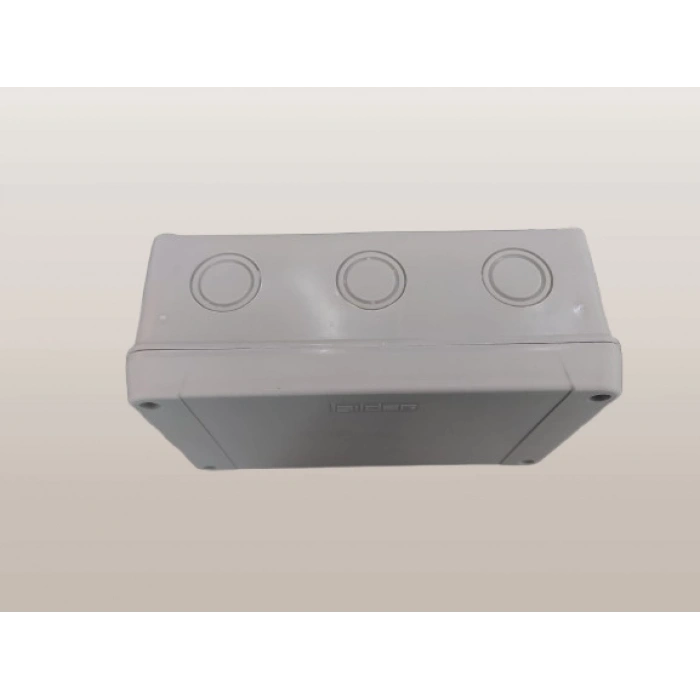 IŞILDAR 110x180x70 Termoplastik 10 Çıkışlı Buat Beyaz (ABS Vidalı Sıva Üstü Plastik Contalı Kapak)