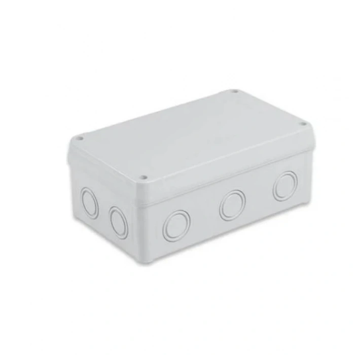 IŞILDAR 110x180x70 Termoplastik 10 Çıkışlı Buat Beyaz (ABS Vidalı Sıva Üstü Plastik Contalı Kapak)