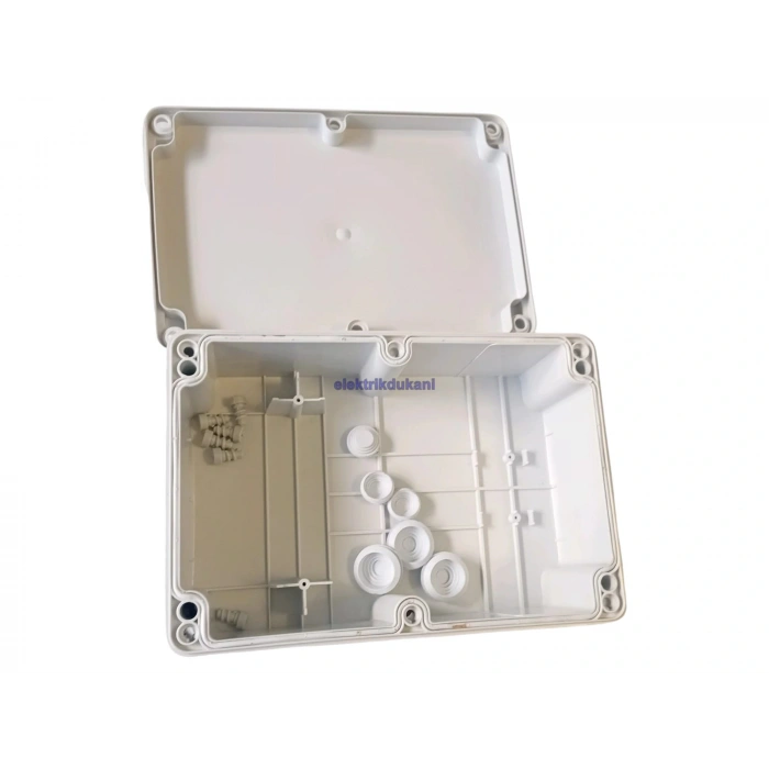 IŞILDAR 180x270x100 Termoplastik 12 Çıkışlı Buat Beyaz IP65 (ABS Vidalı Contalı Kapak)