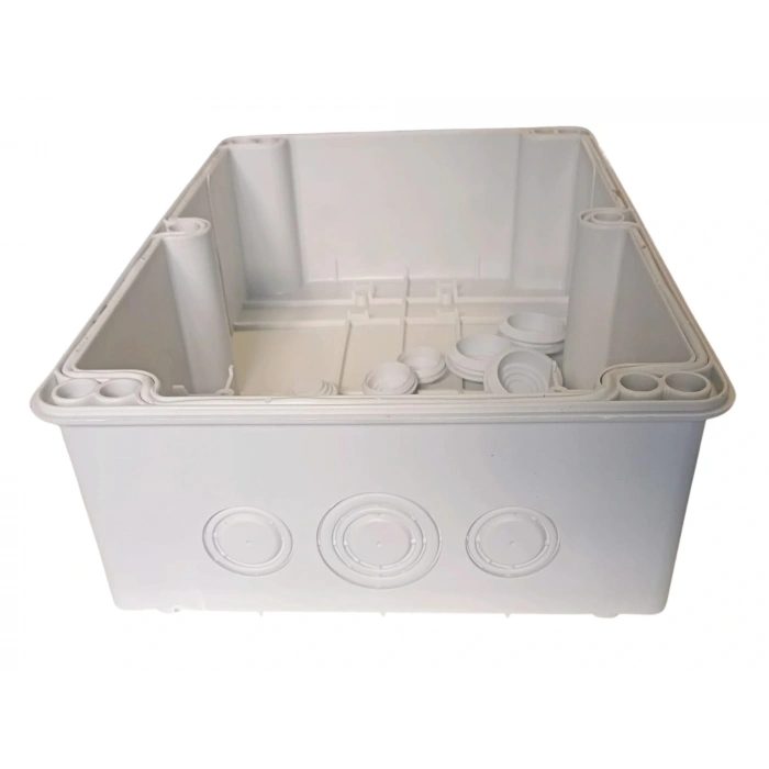 IŞILDAR 180x270x100 Termoplastik 12 Çıkışlı Buat Beyaz IP65 (ABS Vidalı Contalı Kapak)