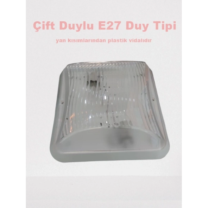 IŞILDAR ELİT MEGA ÇİFT DUYLU GLOP ARMATÜR BEYAZ