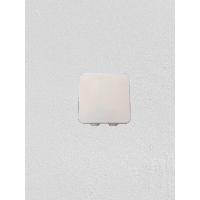 IŞILDAR Plastik Beyaz 85x85 Kare Atigron Buat Delikli + Plastik Rekorlu