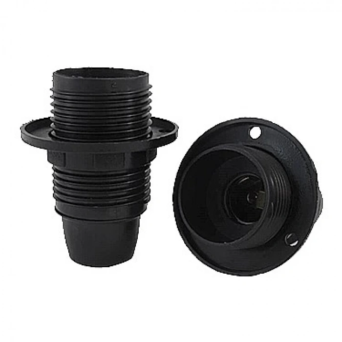 ÇETSAN İtalyan Duy E-14 Tam Diş Siyah Avize Duyu