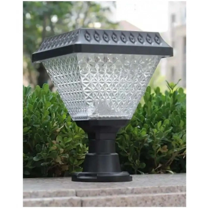 K2 30w  Solar Set Üstü Armatür Güneş Enerjili Şarjlı Beyaz Günışığı RGB Radar Sensörlü Kumandalı 6500k-3500k-RGB