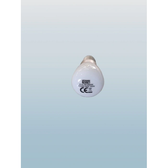 K2 E-14 2W Led Ampul Beyaz 6500k (İnce Duylu Buzdolabı Ampulü)