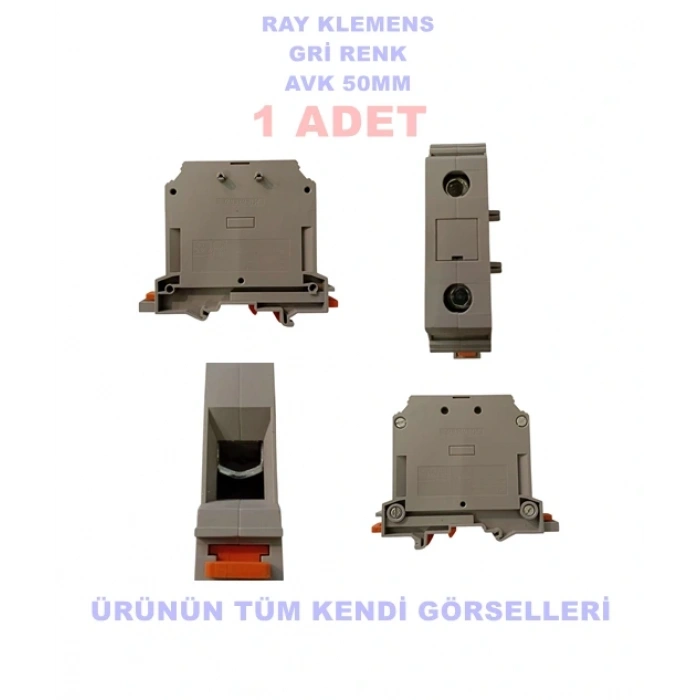 KLEMSAN AVK 50mm Ray Klemens GRİ PEK-50 MM