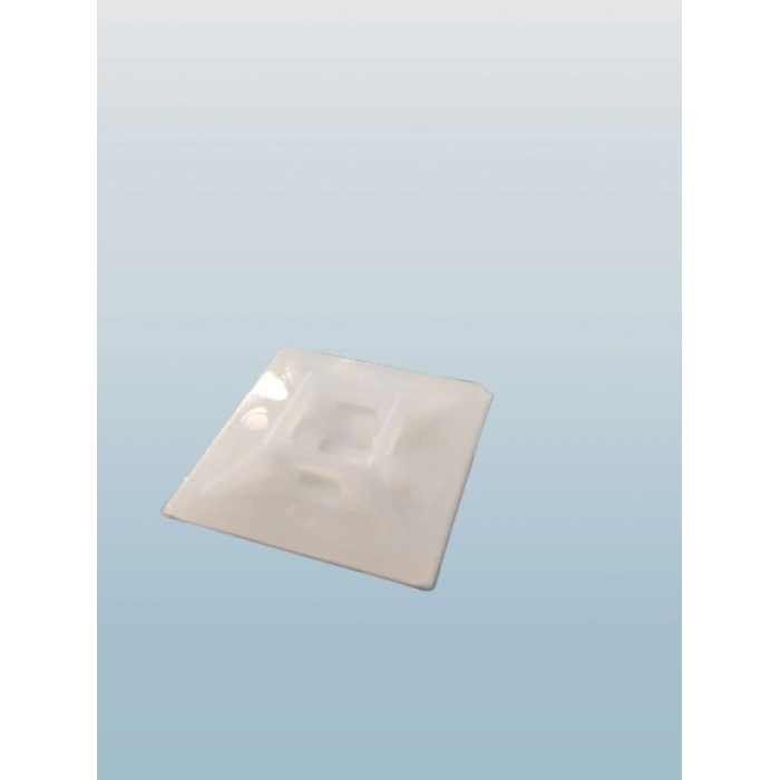 KLEMSAN Yapışkan Kare Kroşe 28x28 BEYAZ (10 Adet)