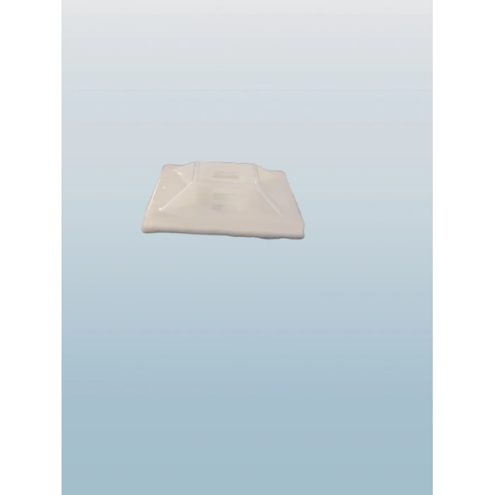 KLEMSAN Yapışkan Kare Kroşe 28x28 BEYAZ (10 Adet)