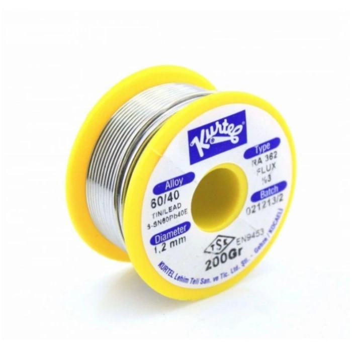 KURTEL 200 gr Makara 60/40 1.2mm Lehim Teli (Pastalı)