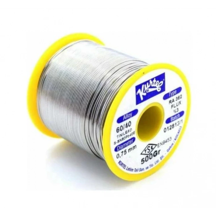 KURTEL 500 gr Makara 60/40 1.2 mm Lehim Teli (Pastalı)