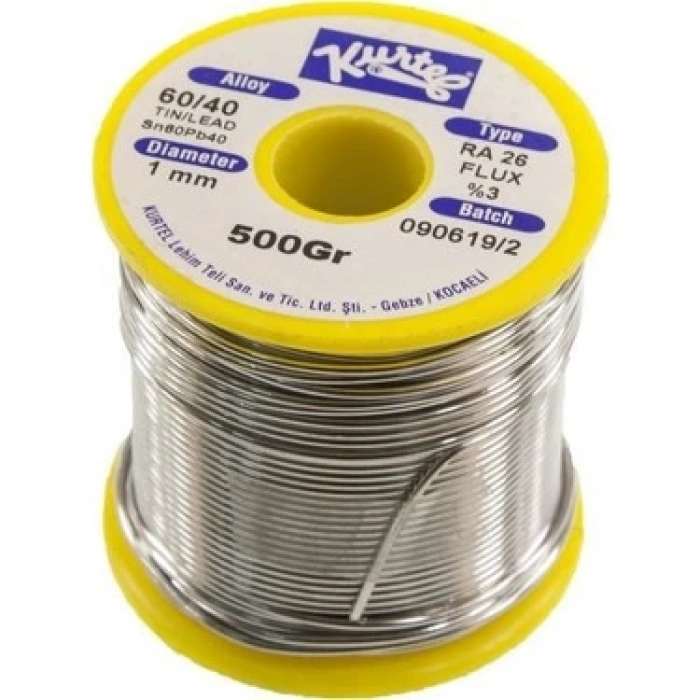 KURTEL 500 gr Makara 60/40 1.2 mm Lehim Teli (Pastalı)