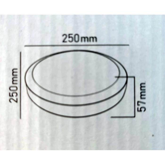 LED 15W Glop Armatür Beyaz Işık BEYAZ Kasa 6500k Sıva Üstü IP20