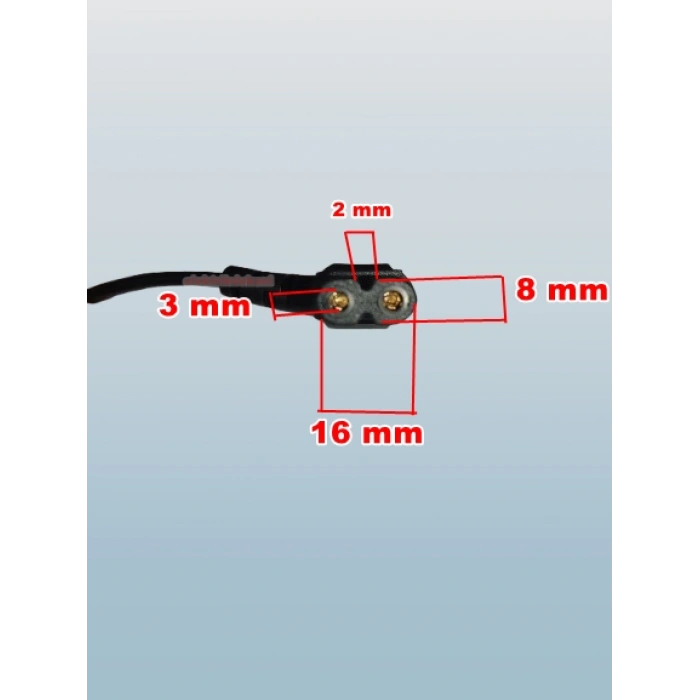 LG Tv için 90 Derece Açılı L Tip Teyp Fişi 1.4 mt Kablolu SİYAH Kaliteli 2x0,75 Tam Kesit Bakır