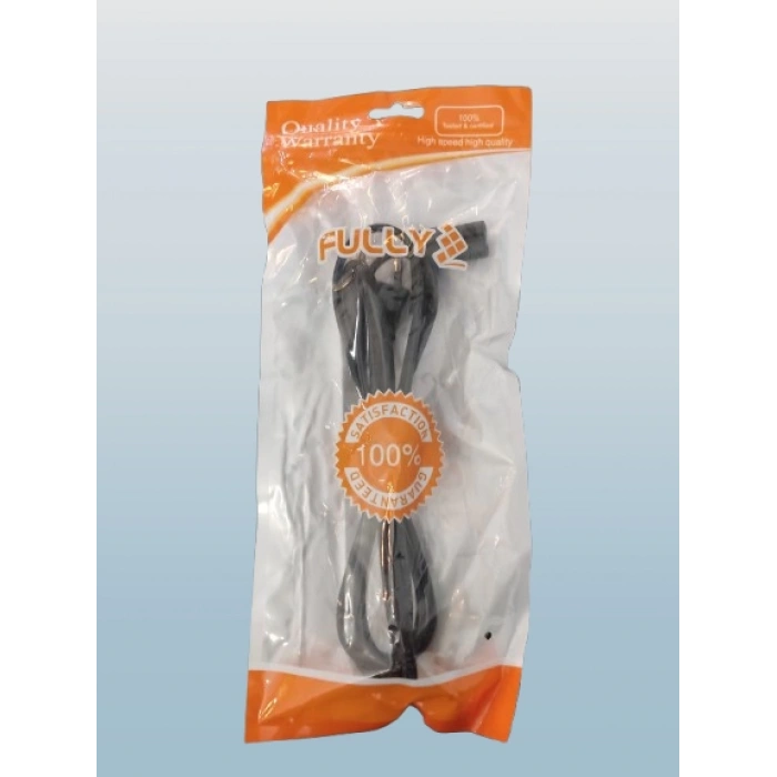 LG Tv için 90 Derece Açılı L Tip Teyp Fişi 1.4 mt Kablolu SİYAH Kaliteli 2x0,75 Tam Kesit Bakır