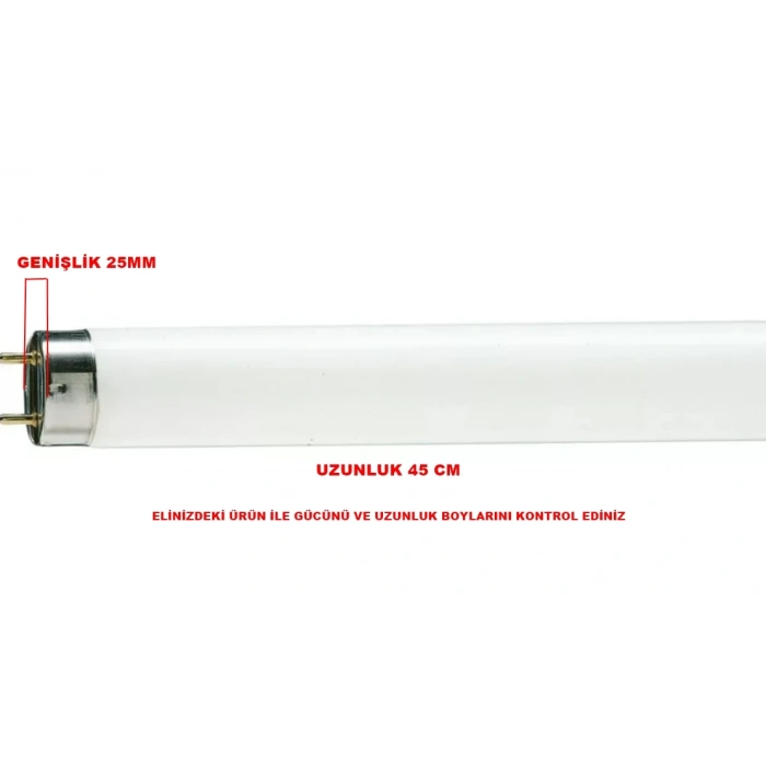 ŞAVK F15 T8 15w Sinek Ampulü Floresan Lamba (Mavi Işık)