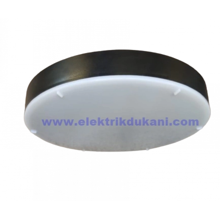 LUSTER 18W S.Ü. DOLUNAY LED ARMATÜR SİYAH KASA 6500K