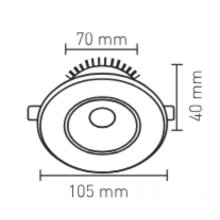 LUSTER 7W SPOT BELİNDA SİYAH KASA 3500K