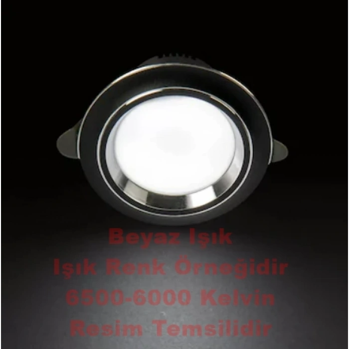 LUSTER 7W SPOT BELİNDA SİYAH KASA 6500K