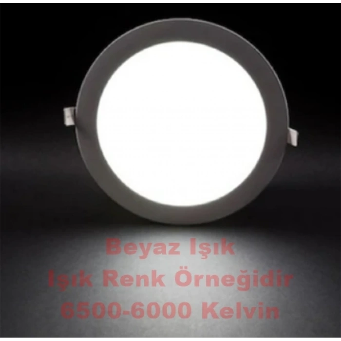 LUSTER 9W YUVARLAK LED PANEL SPOT 6500K