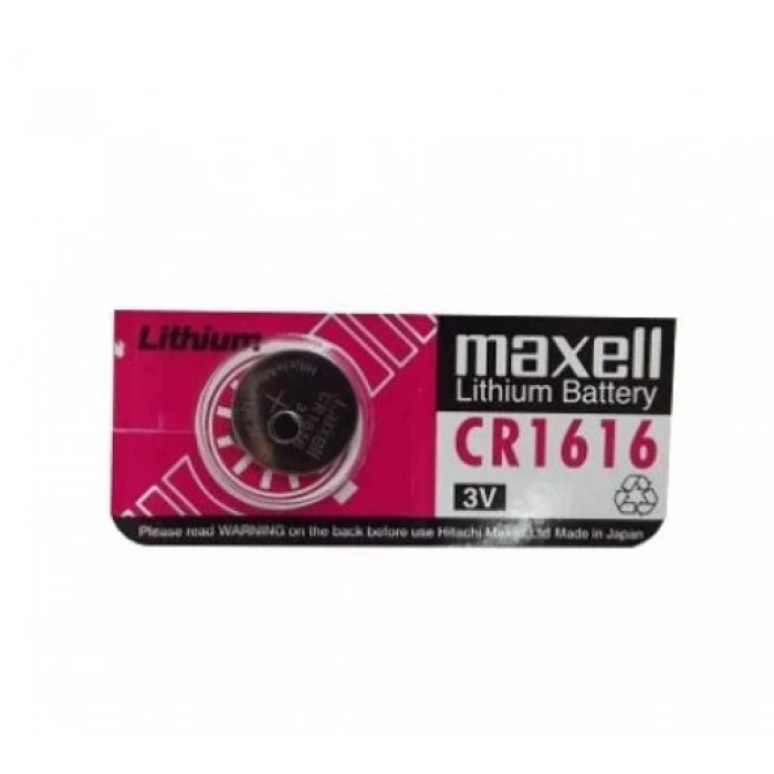 MAXELL CR-1616 Lityum 3v Volt Araba Kumanda Pili Para Düğme Pil (1 Adet Fiyatıdır)