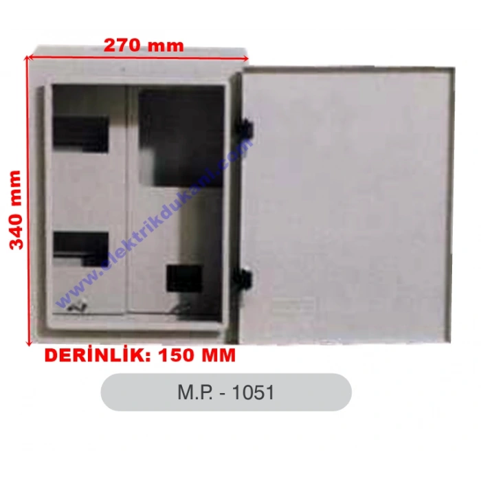 MERT 1051 S.Ü. 1 MONOFAZE SAYAÇLI OTOMATLI PANO 8W