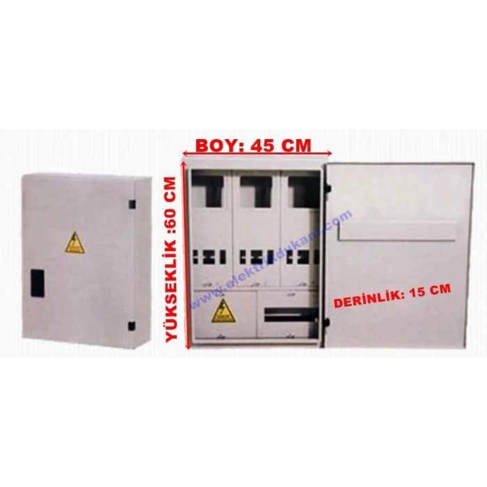 MERT 1053 S.Ü. 3 MONOFAZE SAYAÇLI OTOMATLI PANO