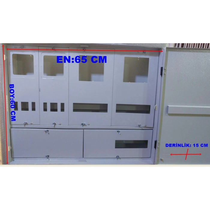 MERT 1752 S.A. 2 MONOFAZE 2 TRİFAZE SAYAÇLI PANO