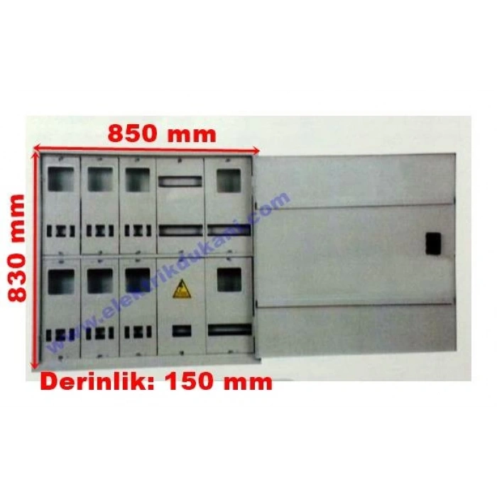 MERT 1756 S.A. 6 MONOFAZE 2 TRİFAZE SAYAÇLI T.M.Ş Lİ PANO