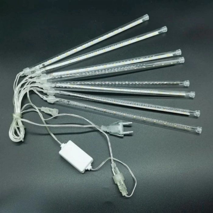 Meteor Süsleme Ledi 3,5 mt 8 Çubuk Beyaz Işık 6500 K