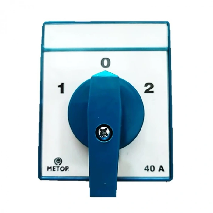 METOP 1x40A Bir Fazlı Monofaze Kutup Değiştirici Pako Şalter(1-0-2) Jeneratör Şalteri