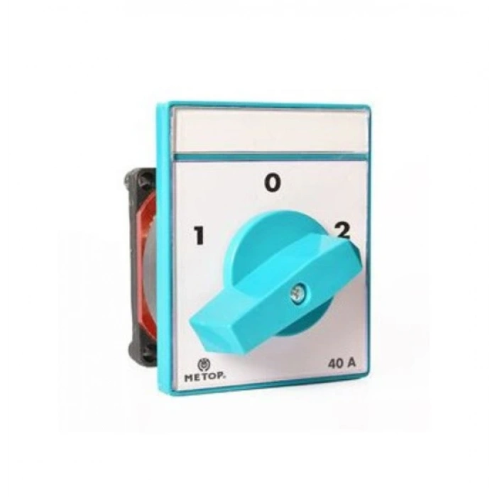 METOP 1x40A Bir Fazlı Monofaze Kutup Değiştirici Pako Şalter(1-0-2) Jeneratör Şalteri
