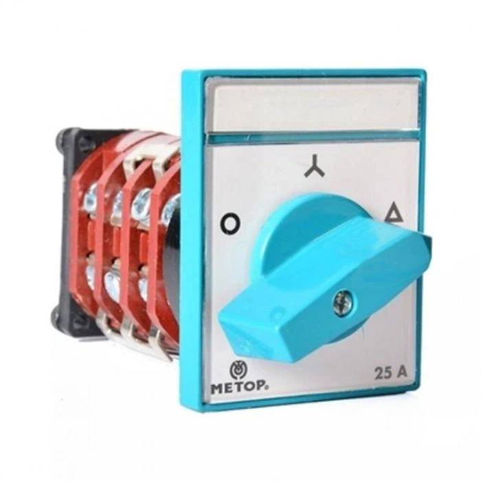 METOP 3x25A Üç Fazlı Trifaze Yıldız Üçgen Pako Şalter (0-1-2)