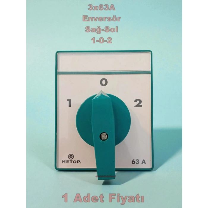 METOP 3X63A ÜÇ FAZLI ENVERSÖR SAĞ-SOL (1-0-2)