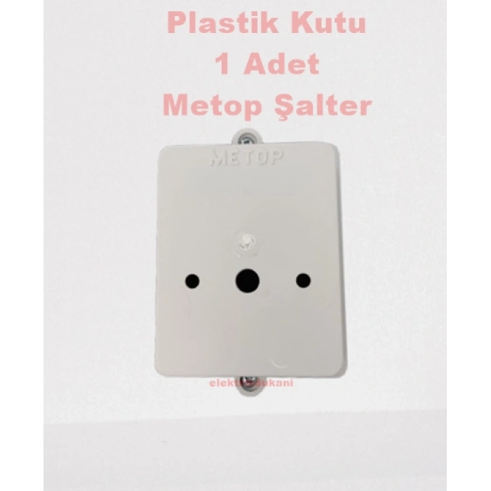 METOP Plastik Pako Şalter Kutusu 16-32A Arası Enversör - Kutup Değiştirici