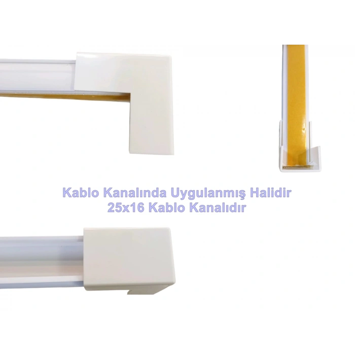 MUTLUSAN 25x16 Kablo Kanalı DIŞ Köşe Plastik Beyaz